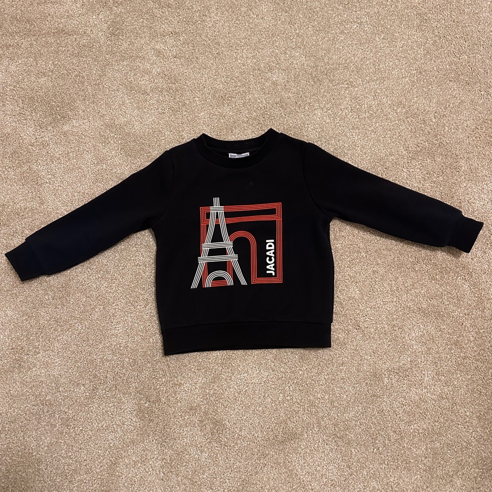 Jacadi dark blue Sweatshirt with Eiffel Tower Graphic